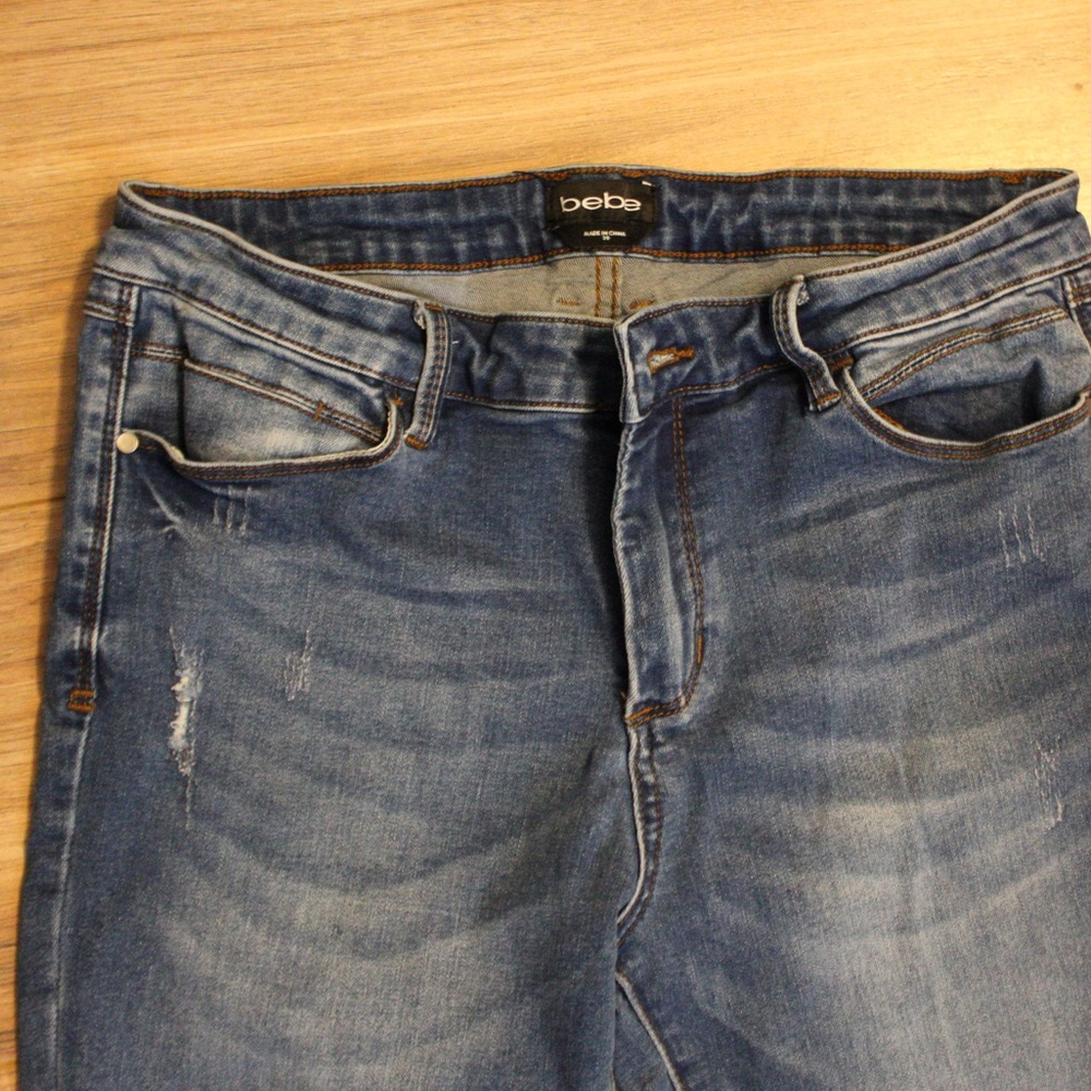 Bebe distressed jeans